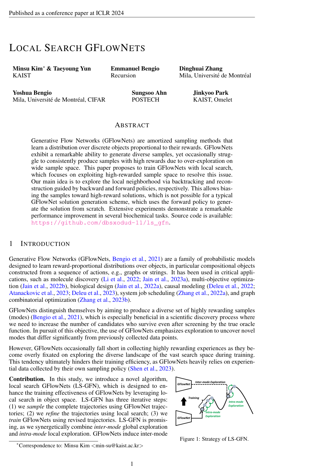 Local Search GFlowNets