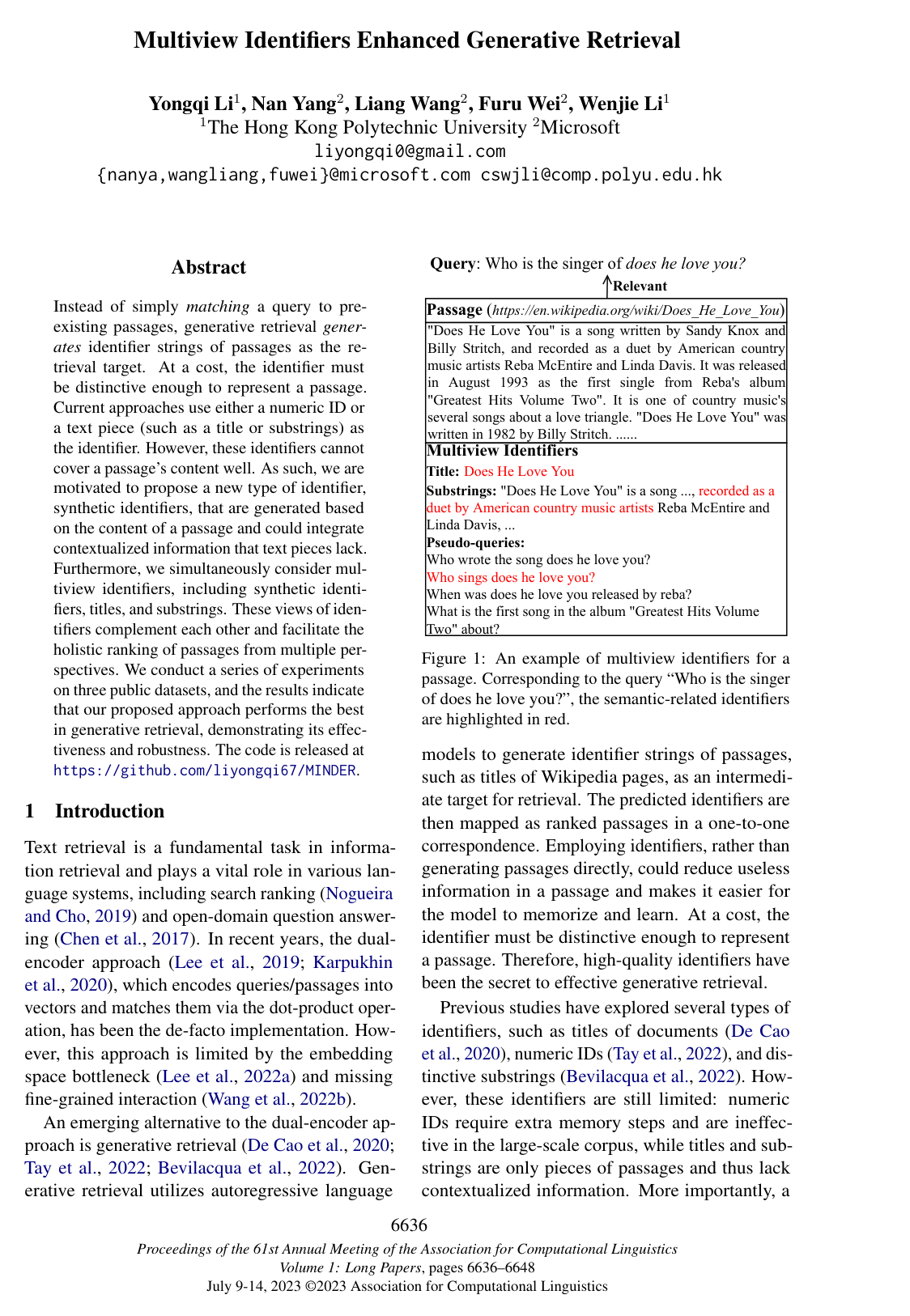 Multiview Identifiers Enhanced Generative Retrieval