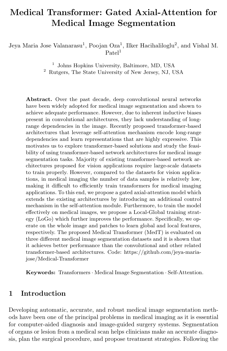 Cover for Medical Transformer: Gated Axial-Attention for Medical Image Segmentation