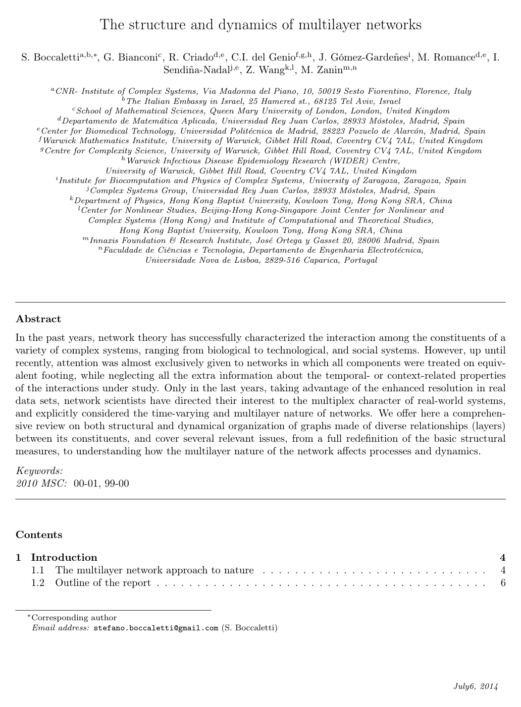 The structure and dynamics of multilayer networks