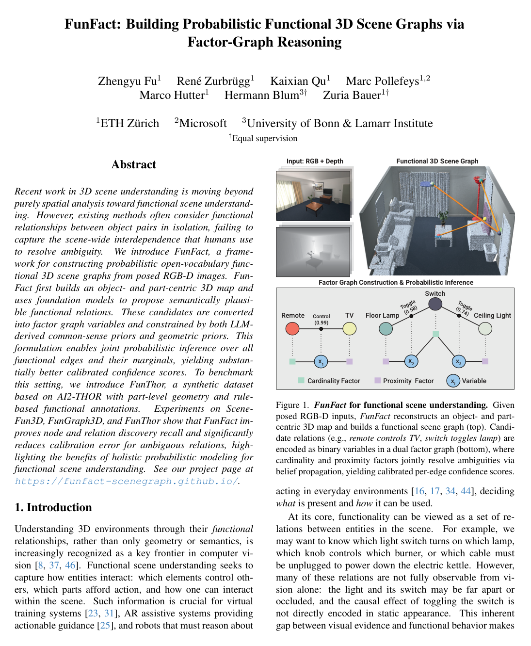 FunFact: Building Probabilistic Functional 3D Scene Graphs via Factor-Graph Reasoning