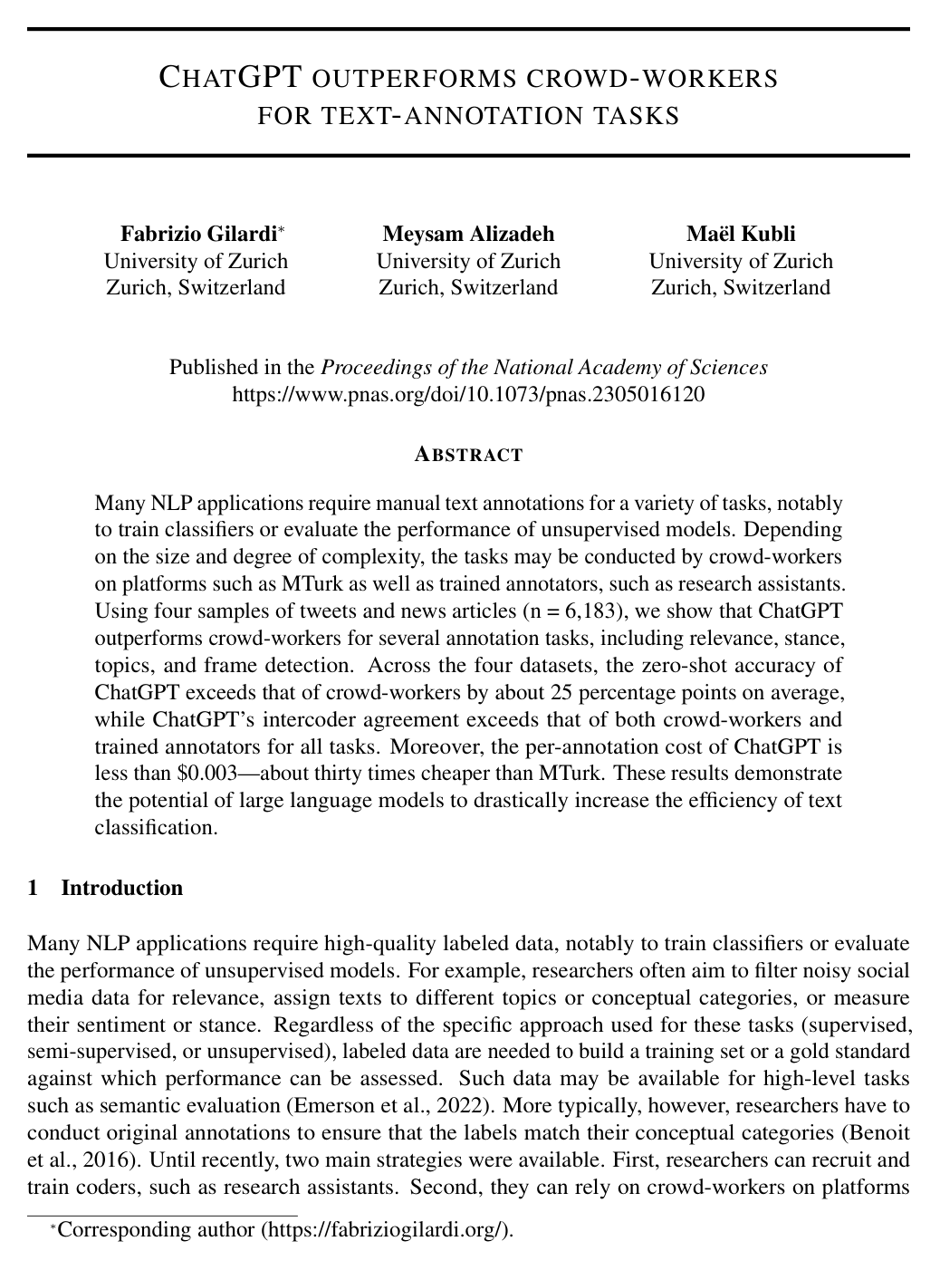 ChatGPT outperforms crowd workers for text-annotation tasks