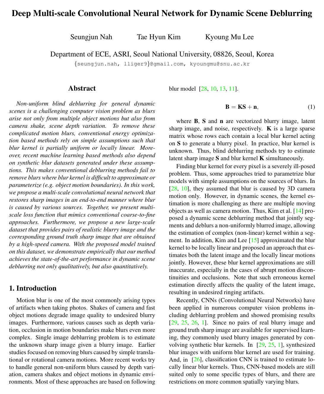 Cover for Deep Multi-scale Convolutional Neural Network for Dynamic Scene Deblurring