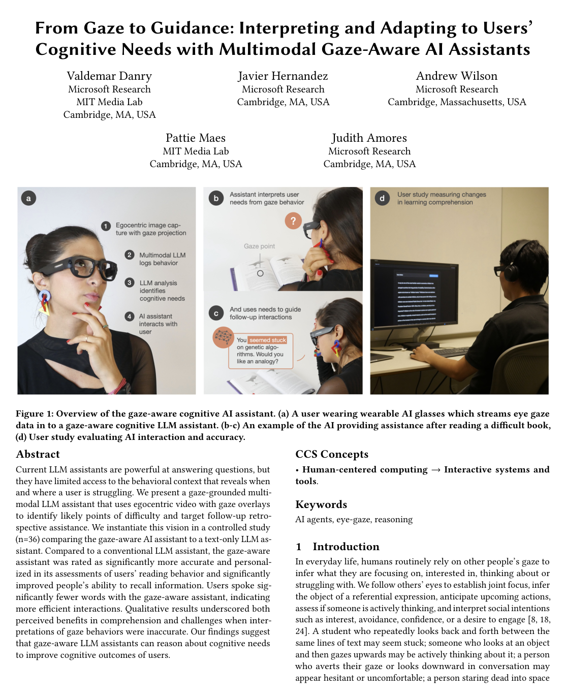 Cover for From Gaze to Guidance: Interpreting and Adapting to Users' Cognitive Needs with Multimodal Gaze-Aware AI Assistants