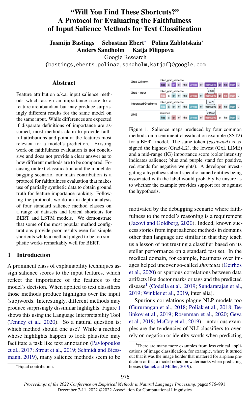 "Will You Find These Shortcuts?" A Protocol for Evaluating the Faithfulness of Input Salience Methods for Text Classification