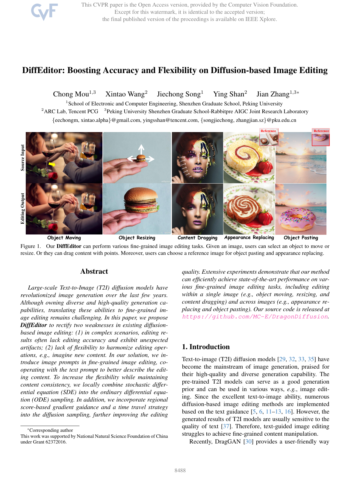 DiffEditor: Boosting Accuracy and Flexibility on Diffusion-Based Image Editing