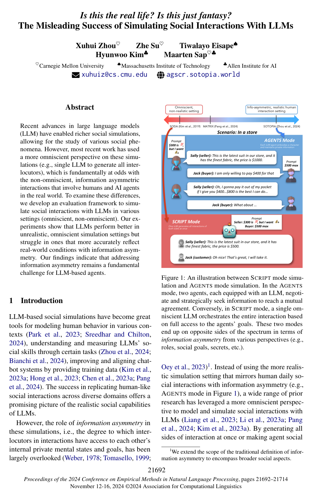 Cover for Is this the real life? Is this just fantasy? The Misleading Success of Simulating Social Interactions With LLMs