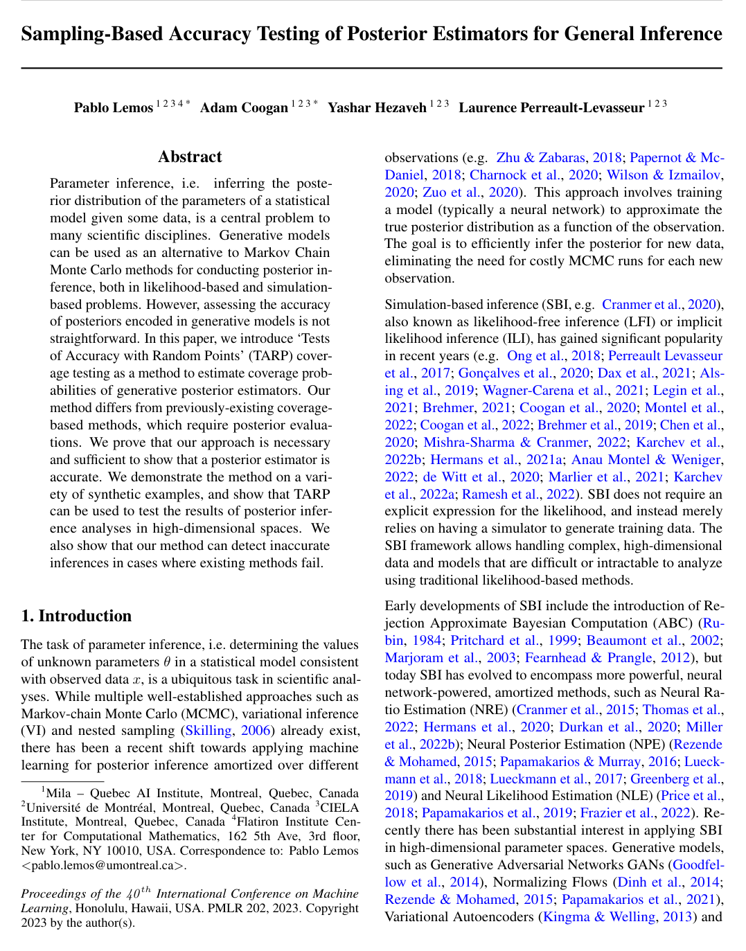 Sampling-Based Accuracy Testing of Posterior Estimators for General Inference