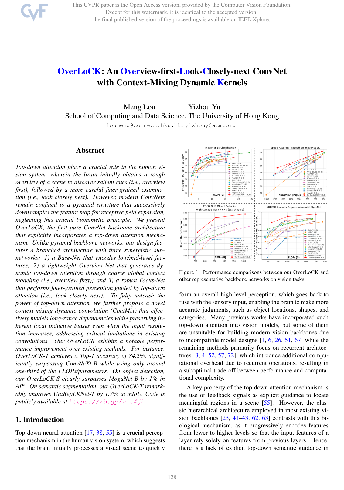 OverLoCK: An Overview-first-Look-Closely-next ConvNet with Context-Mixing Dynamic Kernels