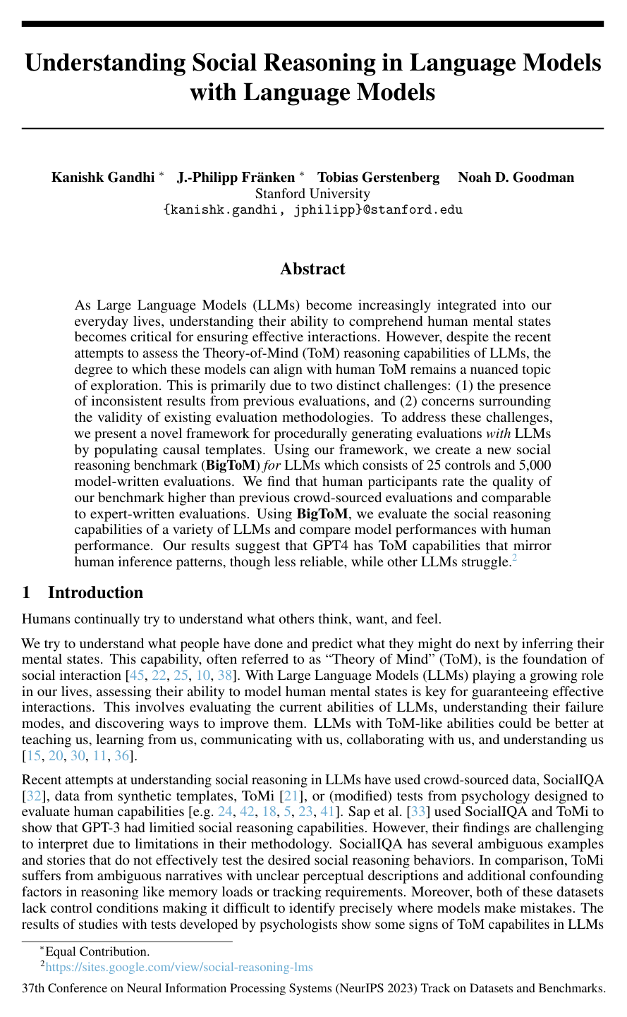 Cover for Understanding Social Reasoning in Language Models with Language Models