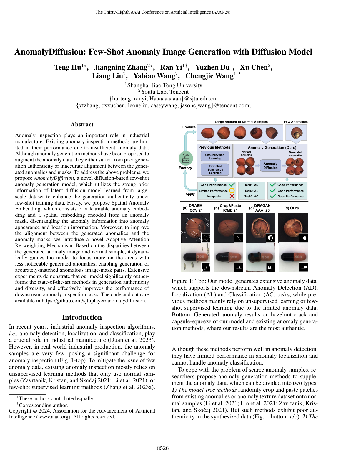 AnomalyDiffusion: Few-Shot Anomaly Image Generation with Diffusion Model