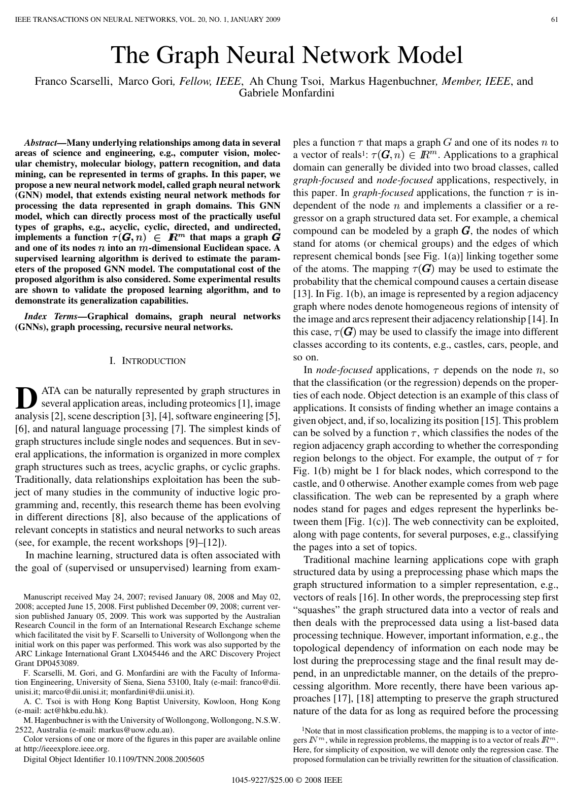 The Graph Neural Network Model