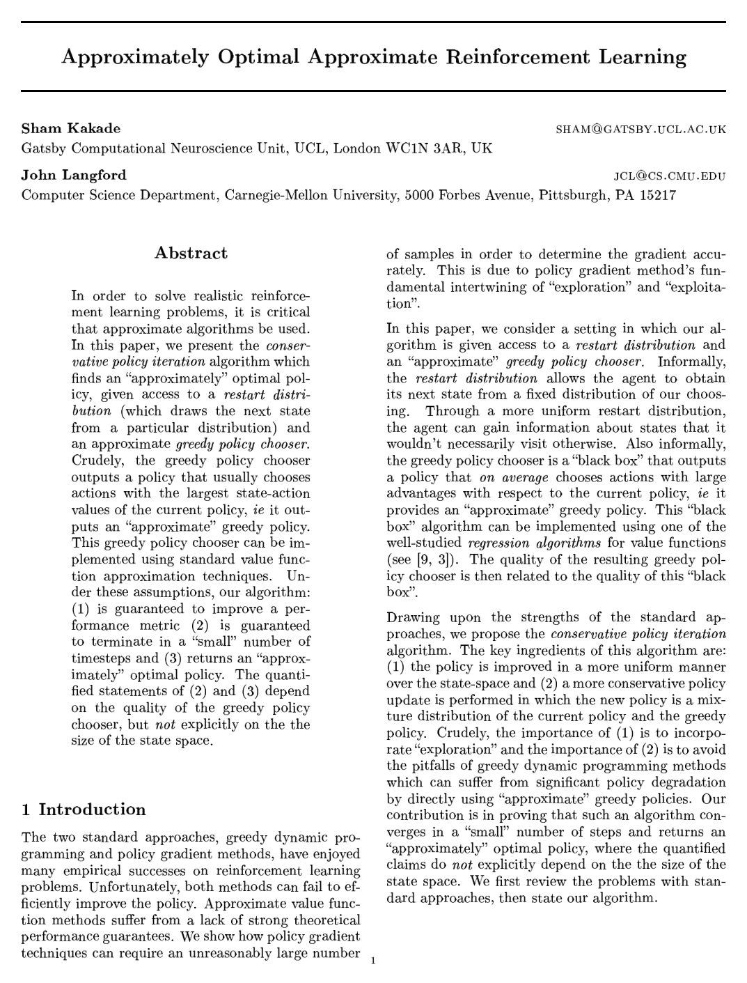 Approximately Optimal Approximate Reinforcement Learning