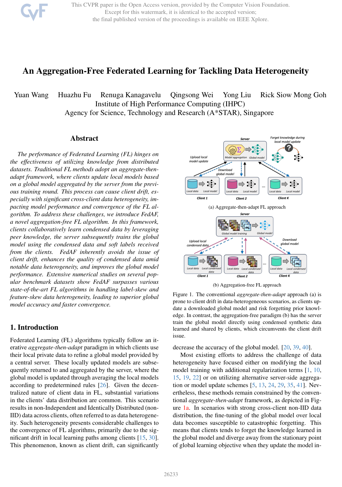 Cover for An Aggregation-Free Federated Learning for Tackling Data Heterogeneity