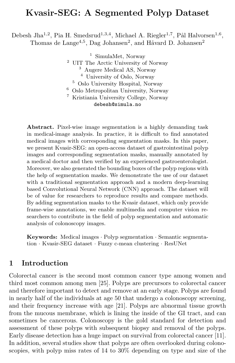 Cover for Kvasir-SEG: A Segmented Polyp Dataset