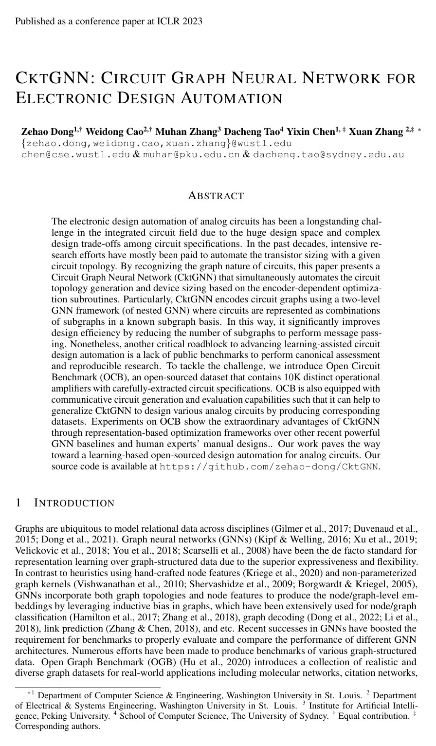 Cover for CktGNN: Circuit Graph Neural Network for Electronic Design Automation