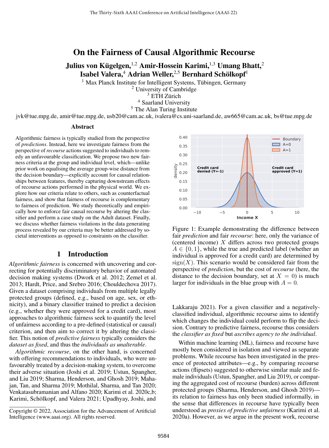 Cover for On the Fairness of Causal Algorithmic Recourse