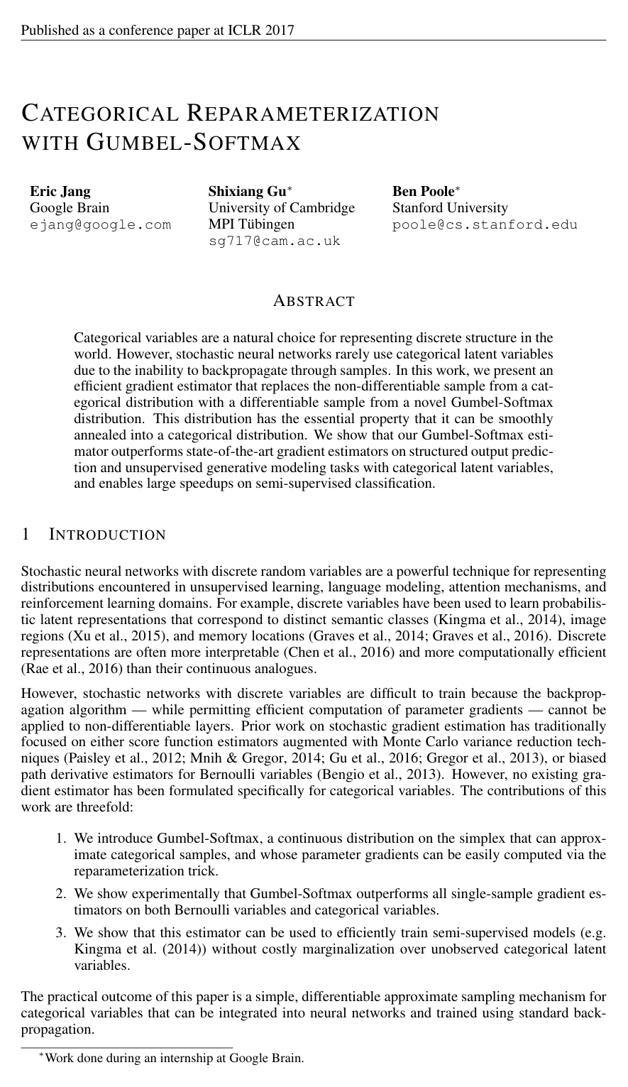 Categorical Reparameterization with Gumbel-Softmax