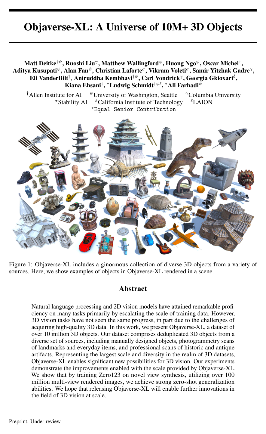 Objaverse-XL: A Universe of 10M+ 3D Objects