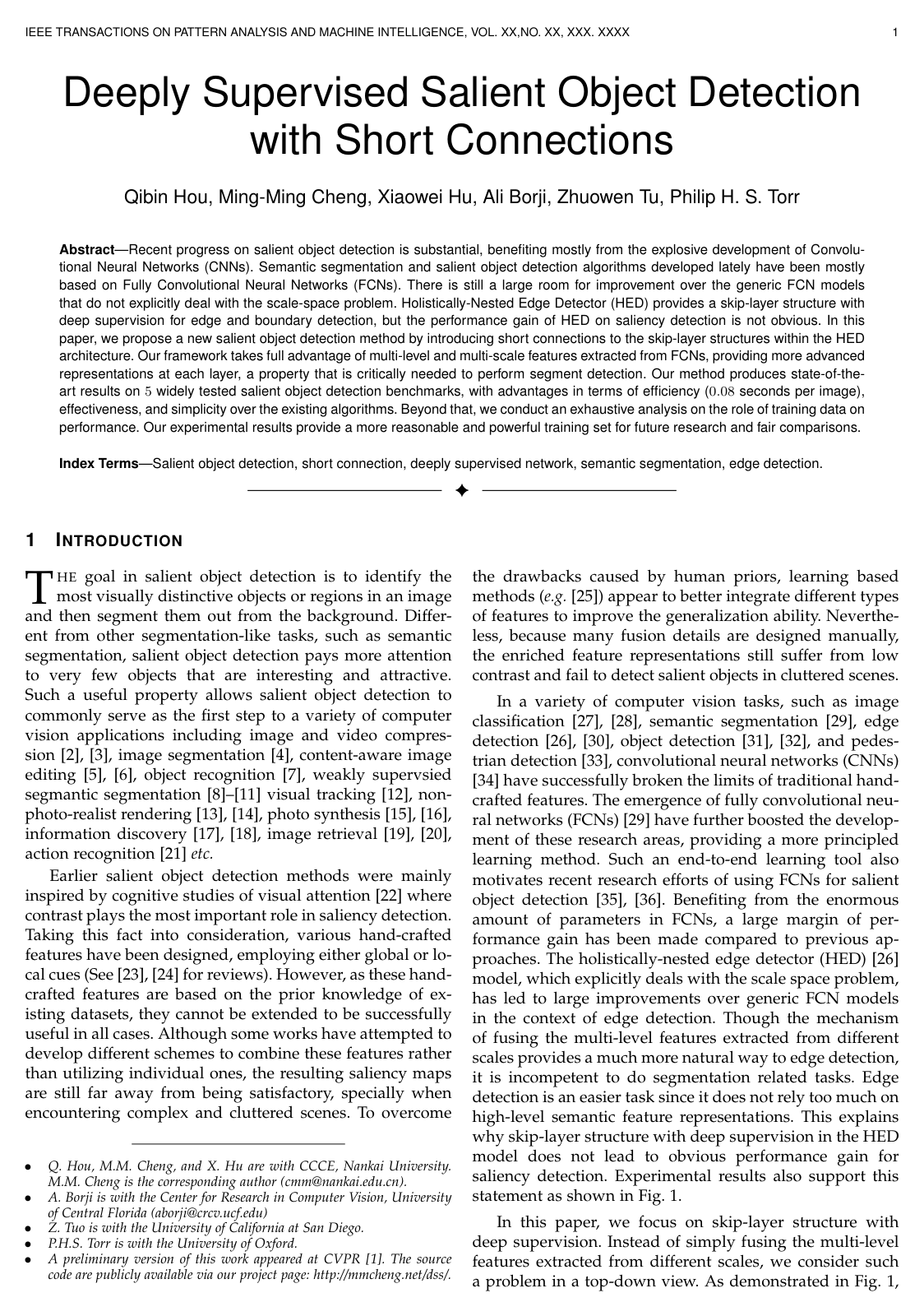 Cover for Deeply Supervised Salient Object Detection with Short Connections