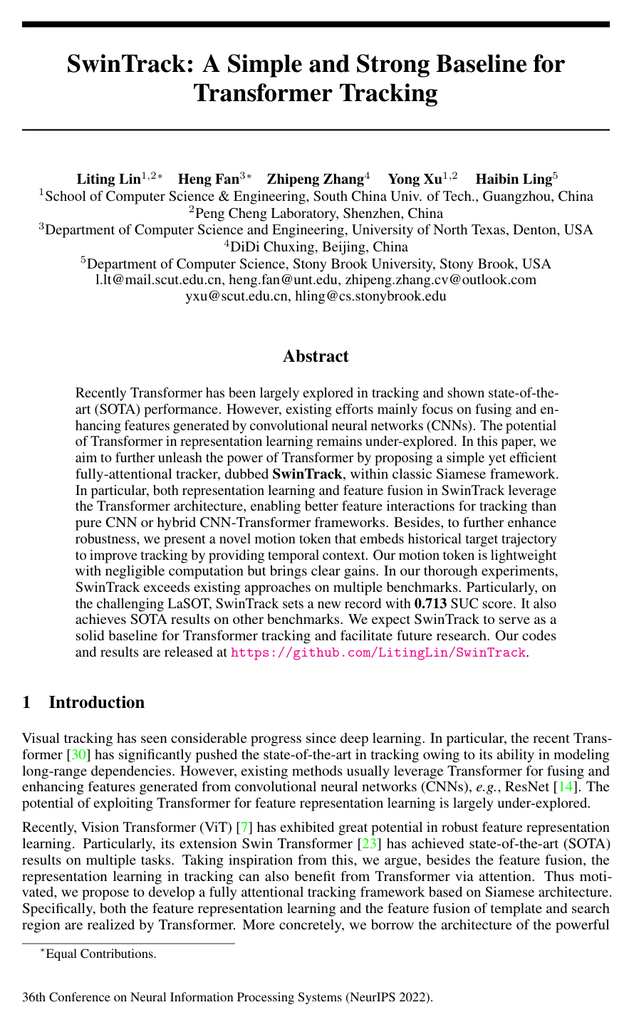 SwinTrack: A Simple and Strong Baseline for Transformer Tracking
