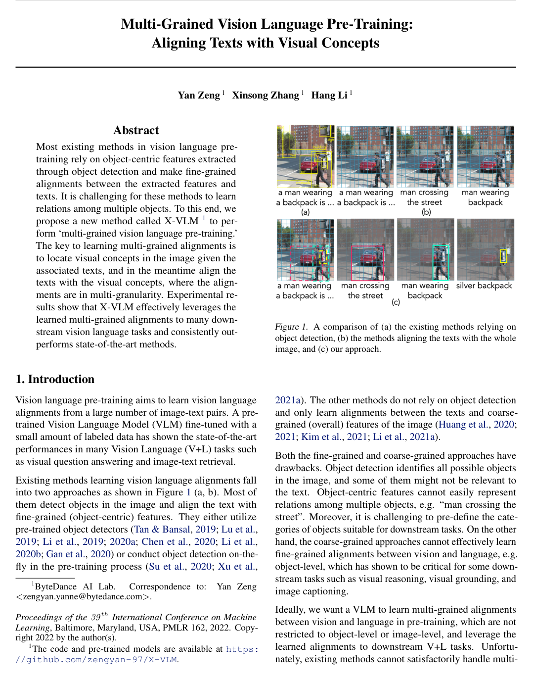 Multi-Grained Vision Language Pre-Training: Aligning Texts with Visual Concepts