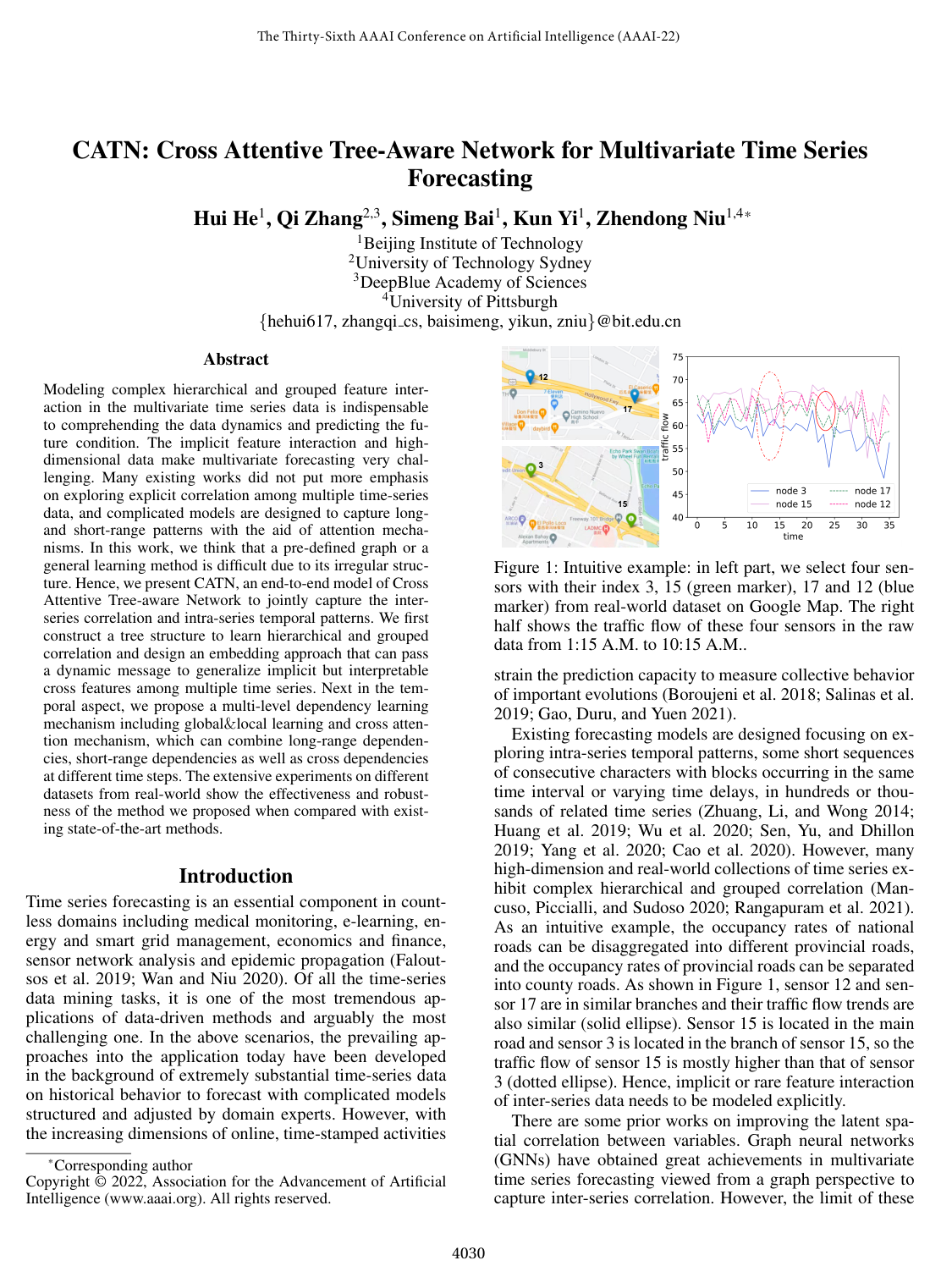 CATN: Cross Attentive Tree-Aware Network for Multivariate Time Series Forecasting