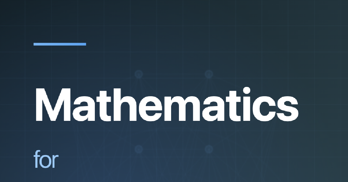 Mathematics for Deep Learning cover