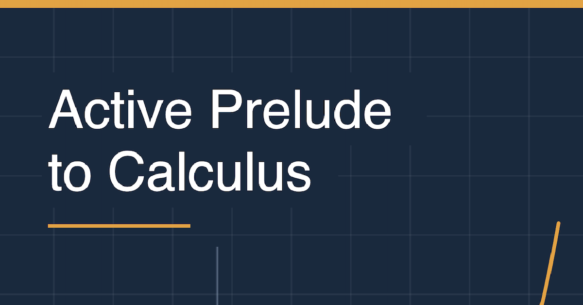 Active Prelude to Calculus cover