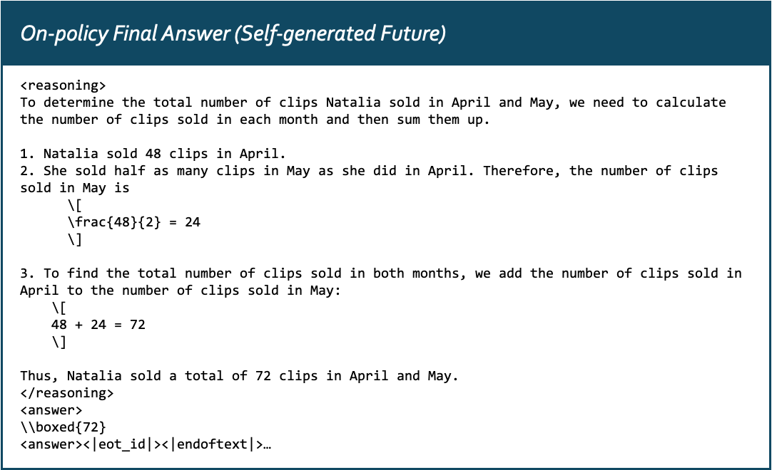 **Figure 10:** The self-generated answer.