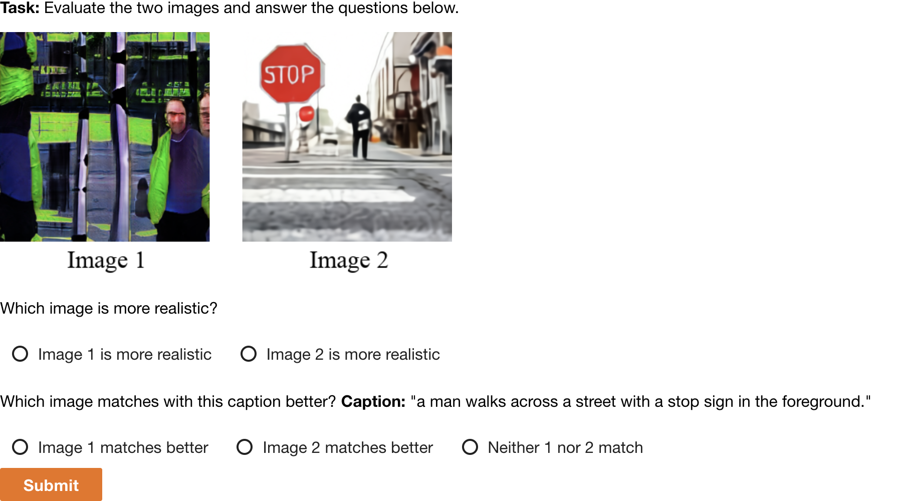**Figure 13:** Example task interface shown to workers.