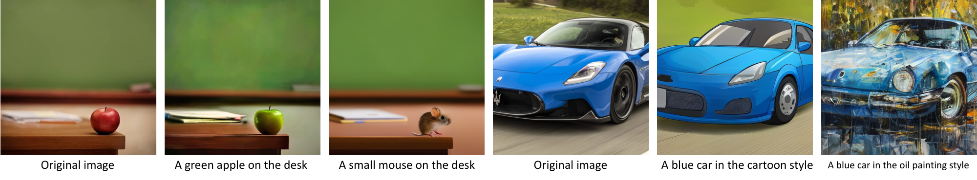 **Figure 13:** Mask-free image editing.