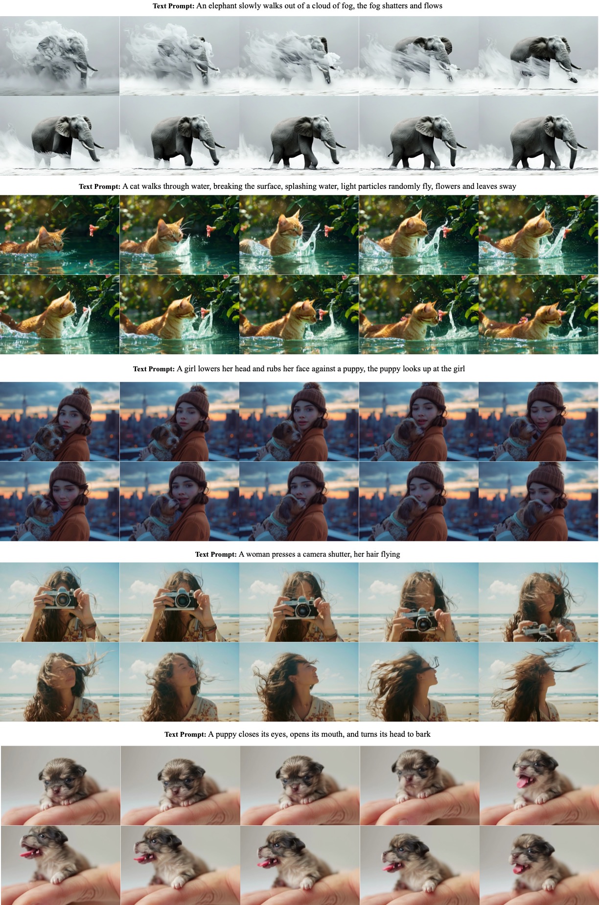 **Figure 14:** Image to video showcases.