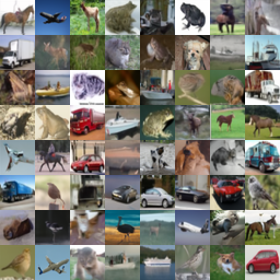 **Figure 24:** 50 sampling steps on unconditional CIFAR-10