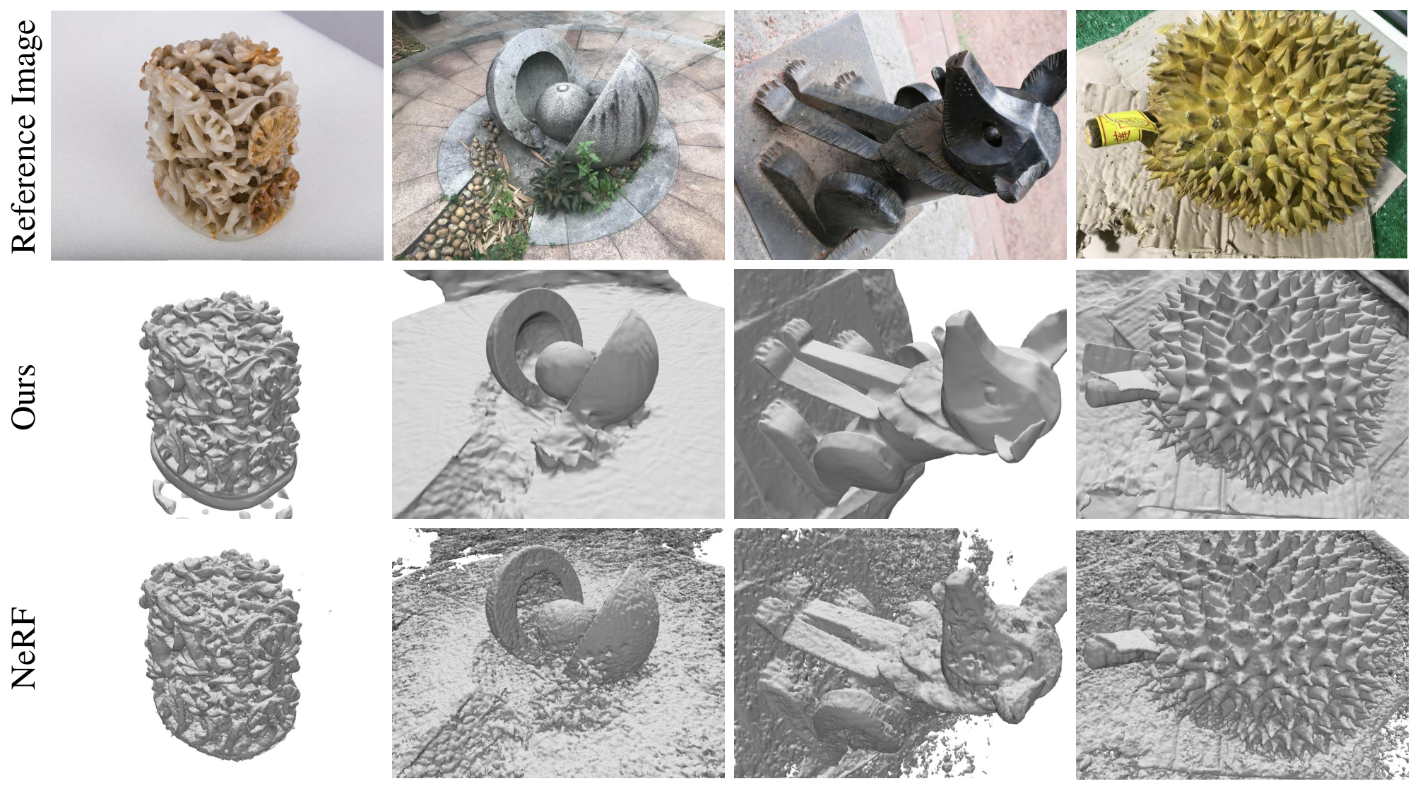 **Figure 15:** Additional reconstruction results on BlendedMVS dataset without mask supervision.