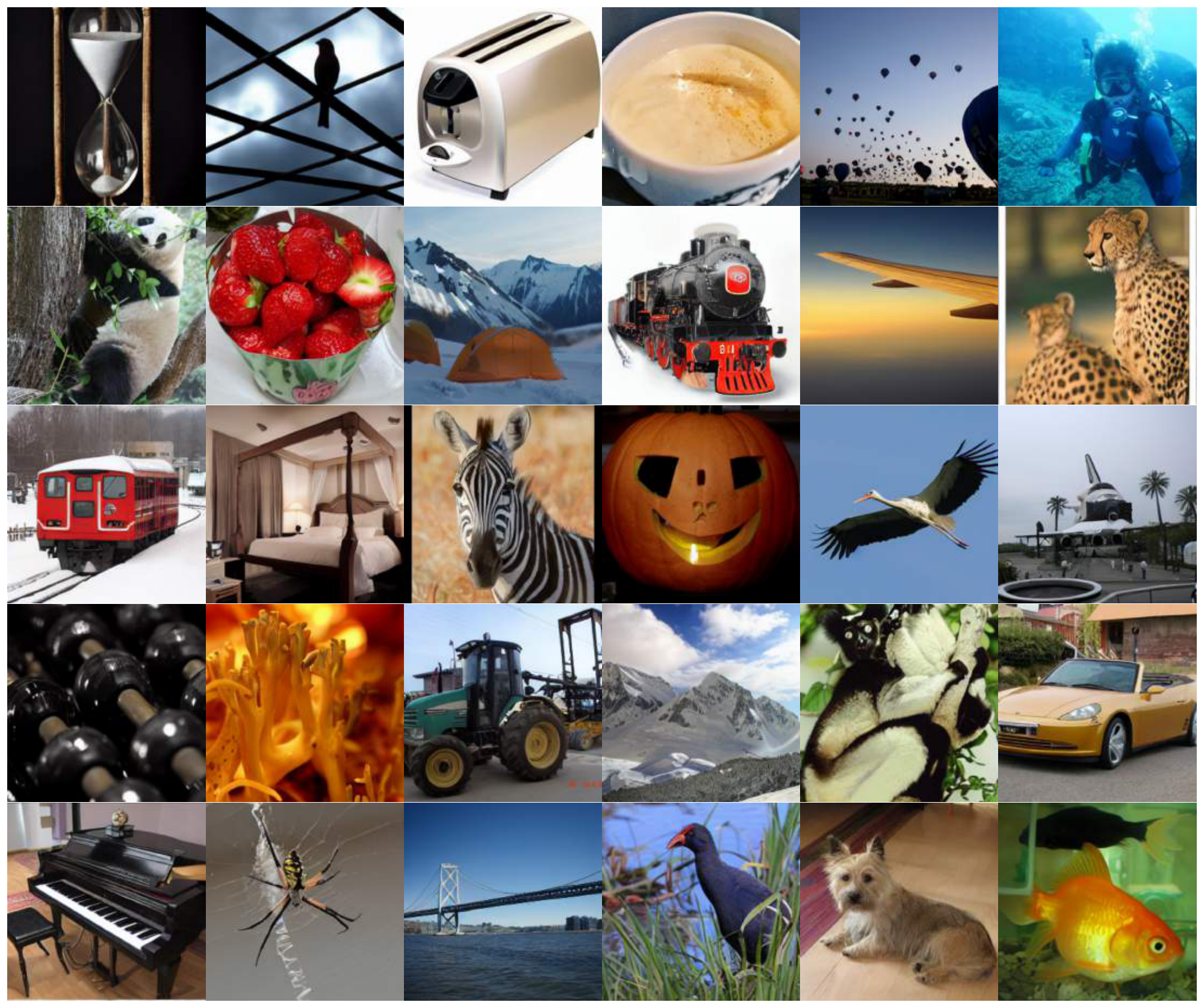 **Figure 11:** **Class-conditional Image Generation on ImageNet $\bm{256 \times 256}$**. Qualitative results for ELT in diffusion framework, $16N \times 2L$ inference configuration & trained with $L_{\text{max}}=2$.