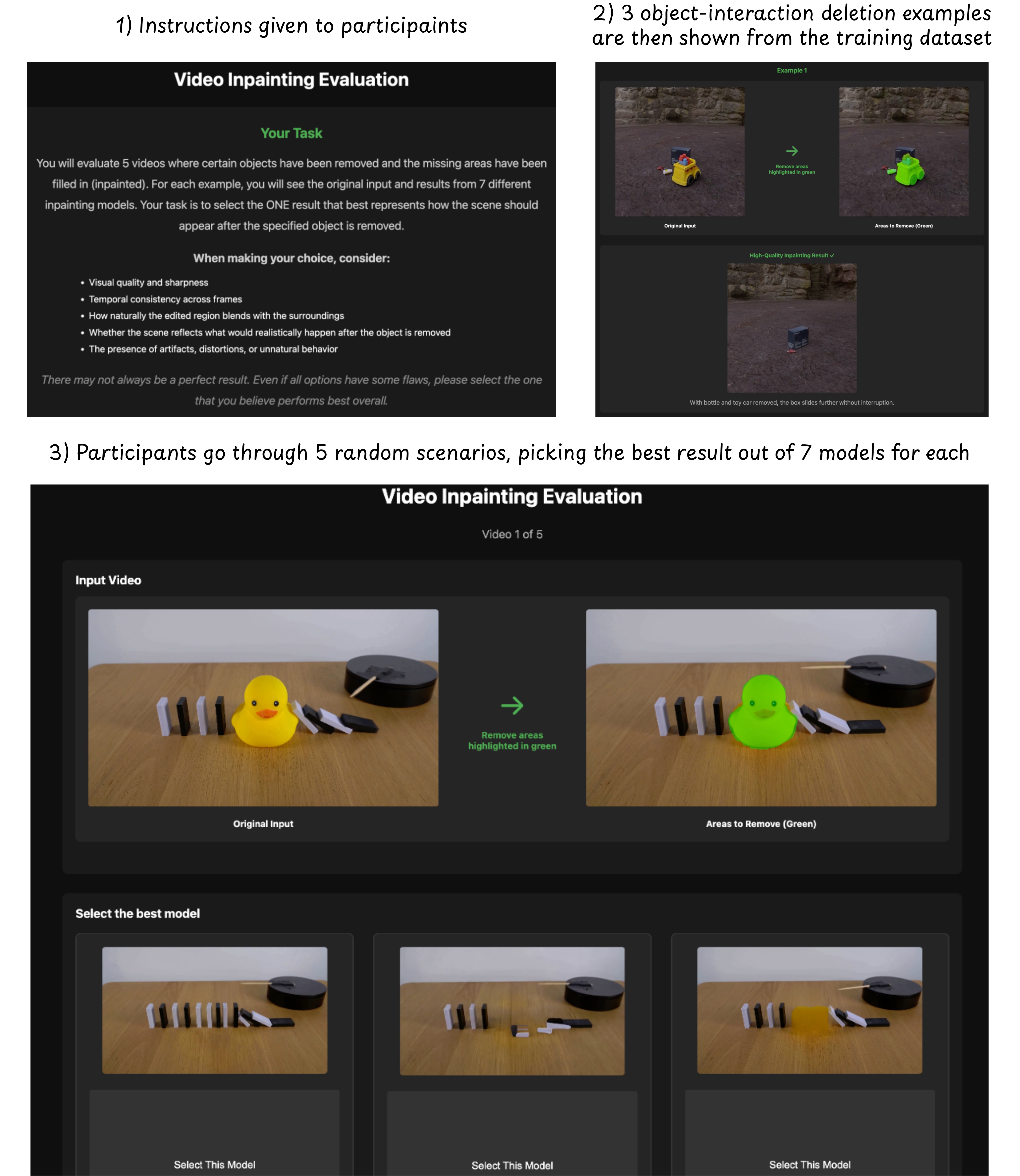 **Figure 8:** Interface used in the human evaluation study.