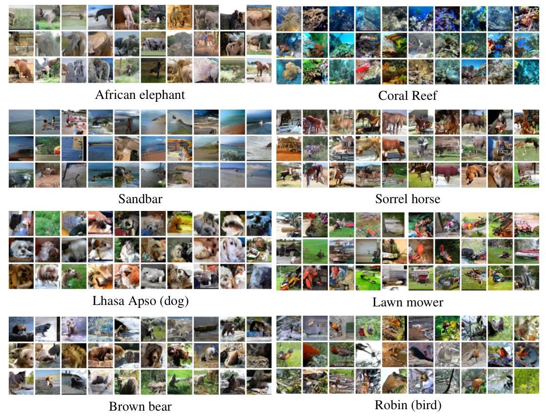 Figure 3: Class-Conditional samples from the Conditional PixelCNN.