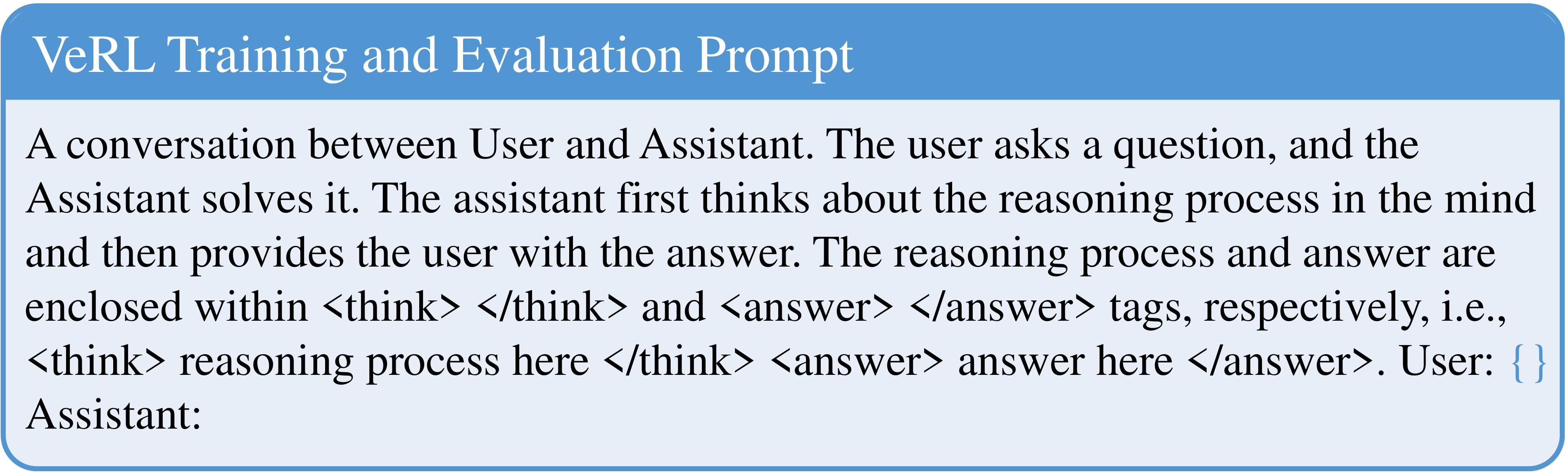 **Figure 28:** Prompt for VeRL training on Omni-math-train and evaluation on Omni-math-eval and MATH500.