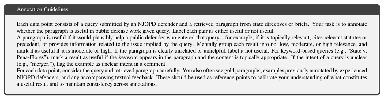 **Figure 8:** Annotation guidelines for annotating the PD Dataset.