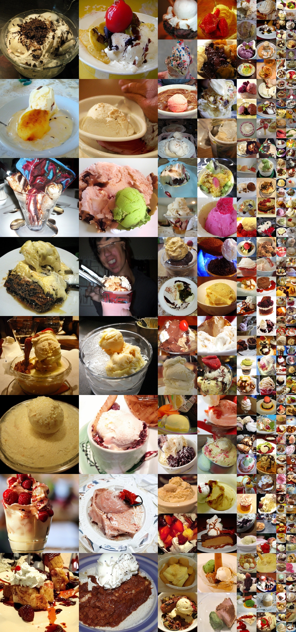 **Figure 33:** **Uncurated $256\times256$ DiT-XL/2 samples.** Classifier-free guidance scale = 1.5 Class label = "ice cream" (928)