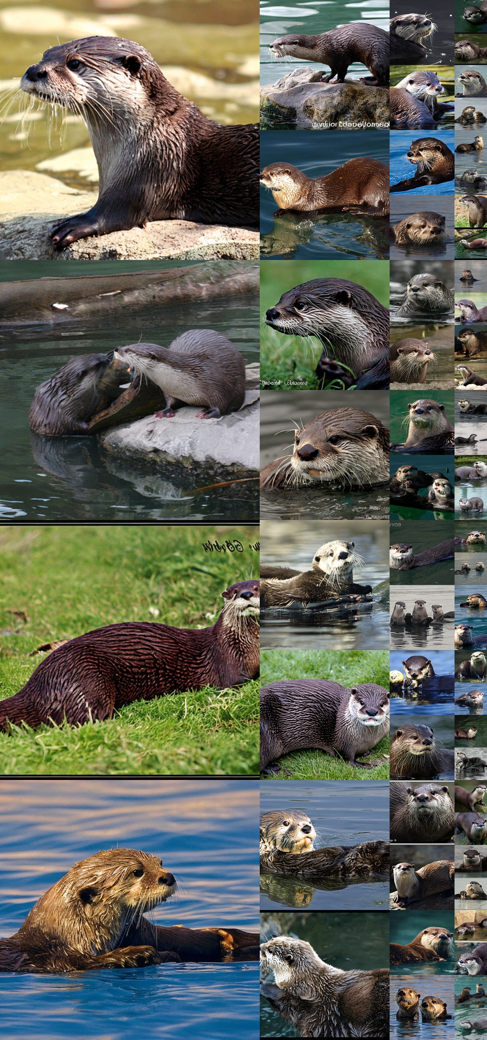 **Figure 21:** **Uncurated $512\times512$ DiT-XL/2 samples.** Classifier-free guidance scale = 4.0 Class label = "otter" (360)