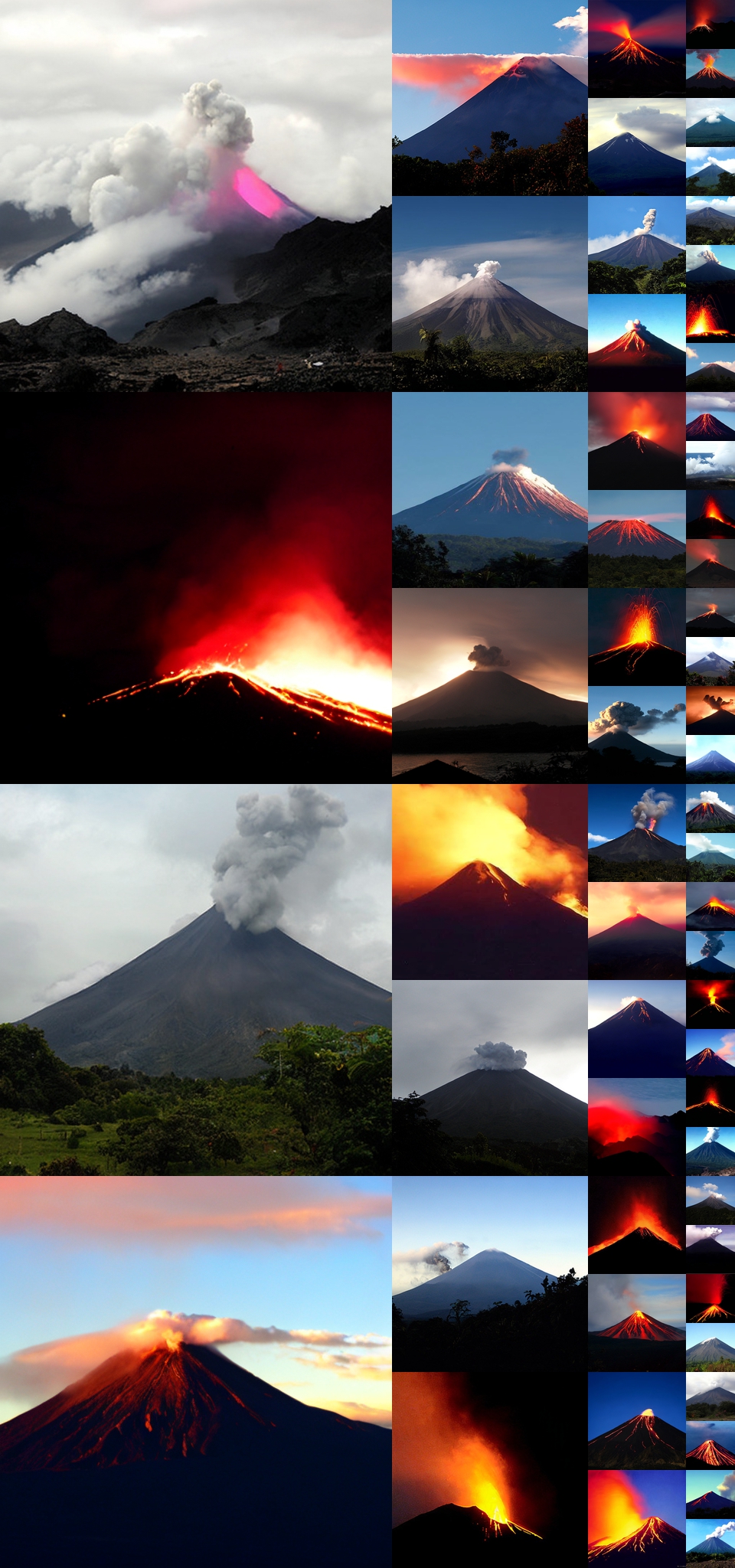 **Figure 15:** **Uncurated $512\times512$ DiT-XL/2 samples.** Classifier-free guidance scale = 4.0 Class label = "volcano" (980)