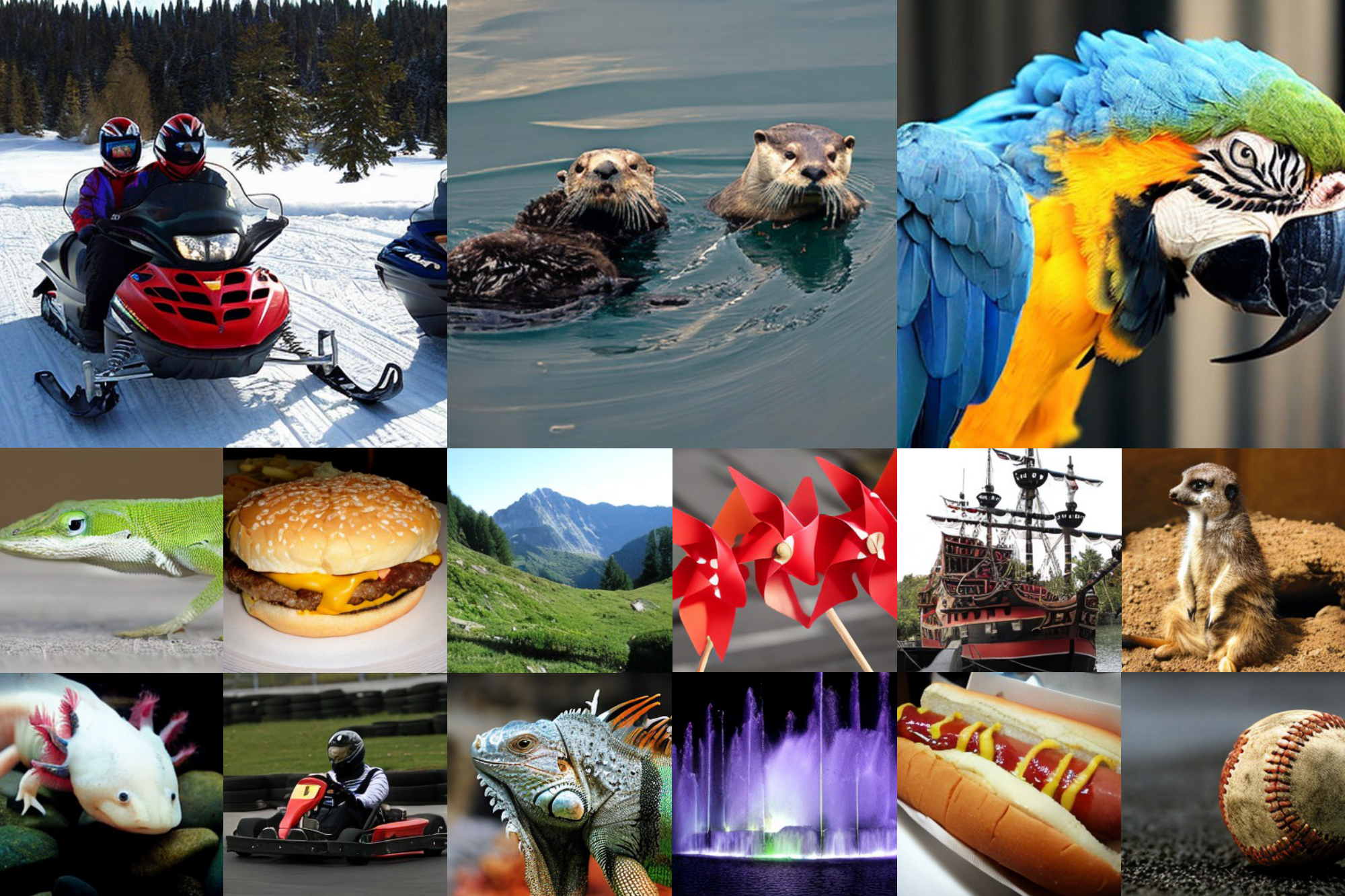 **Figure 11:** **Additional selected samples from our 512 $\times$ 512 and 256 $\times$ 256 resolution DiT-XL/2 models.** We use a classifier-free guidance scale of 6.0 for the $512\times512$ model and 4.0 for the $256\times256$ model. Both models use the ft-EMA VAE decoder.