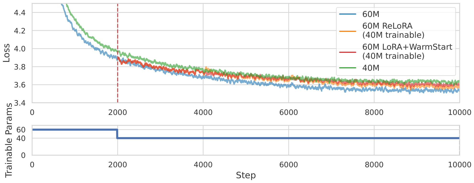 **Figure 6:** 60M experiments training loss