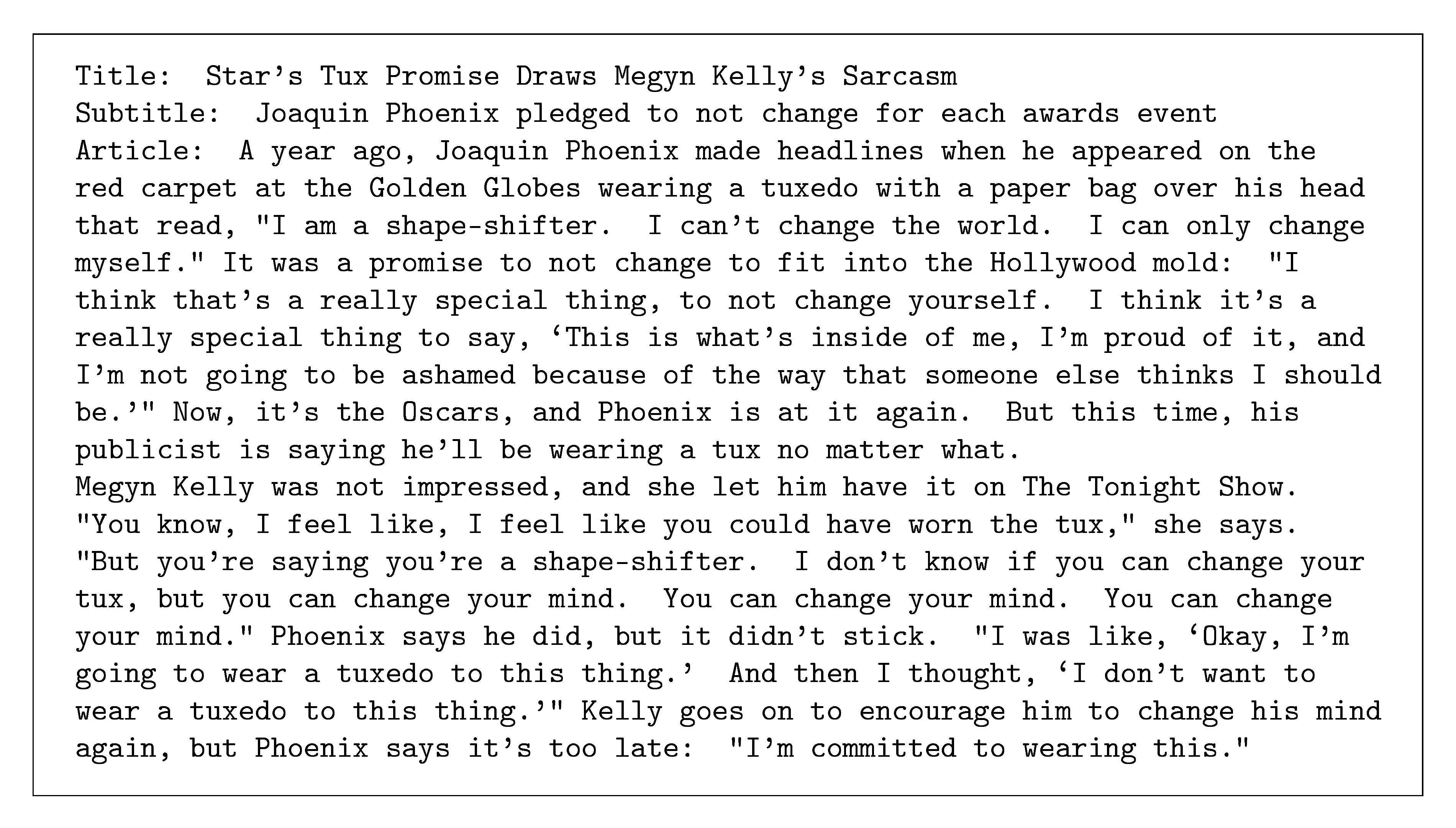 **Figure 20:** The GPT-3 generated news article that humans found the easiest to distinguish from a human written article (accuracy: 61%).