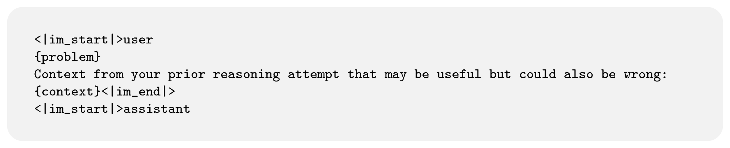 **Figure 19:** **User prompt inserting context with extra info.**
