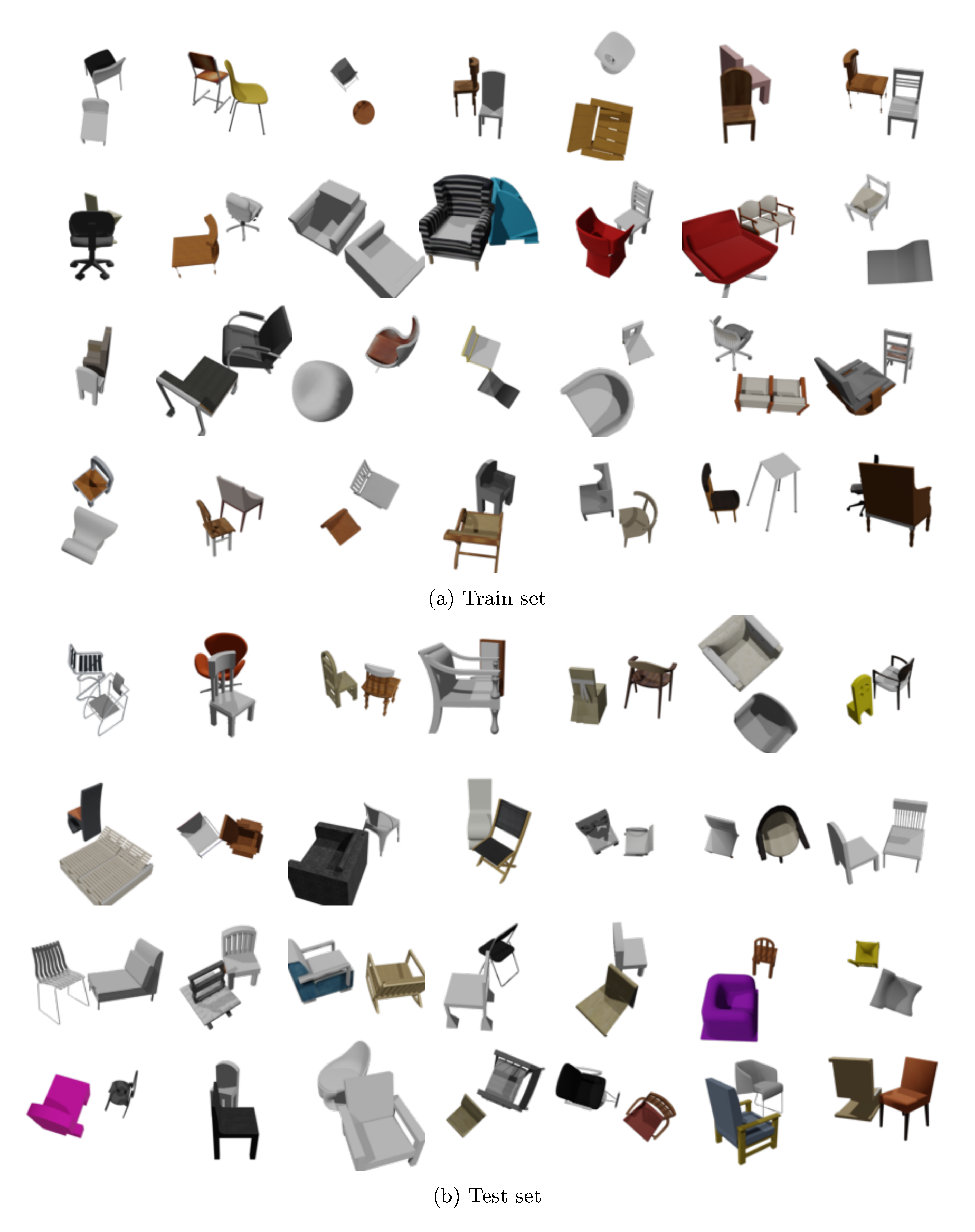 **Figure 14:** Randomly sampled images from the synthetic two-object scene dataset