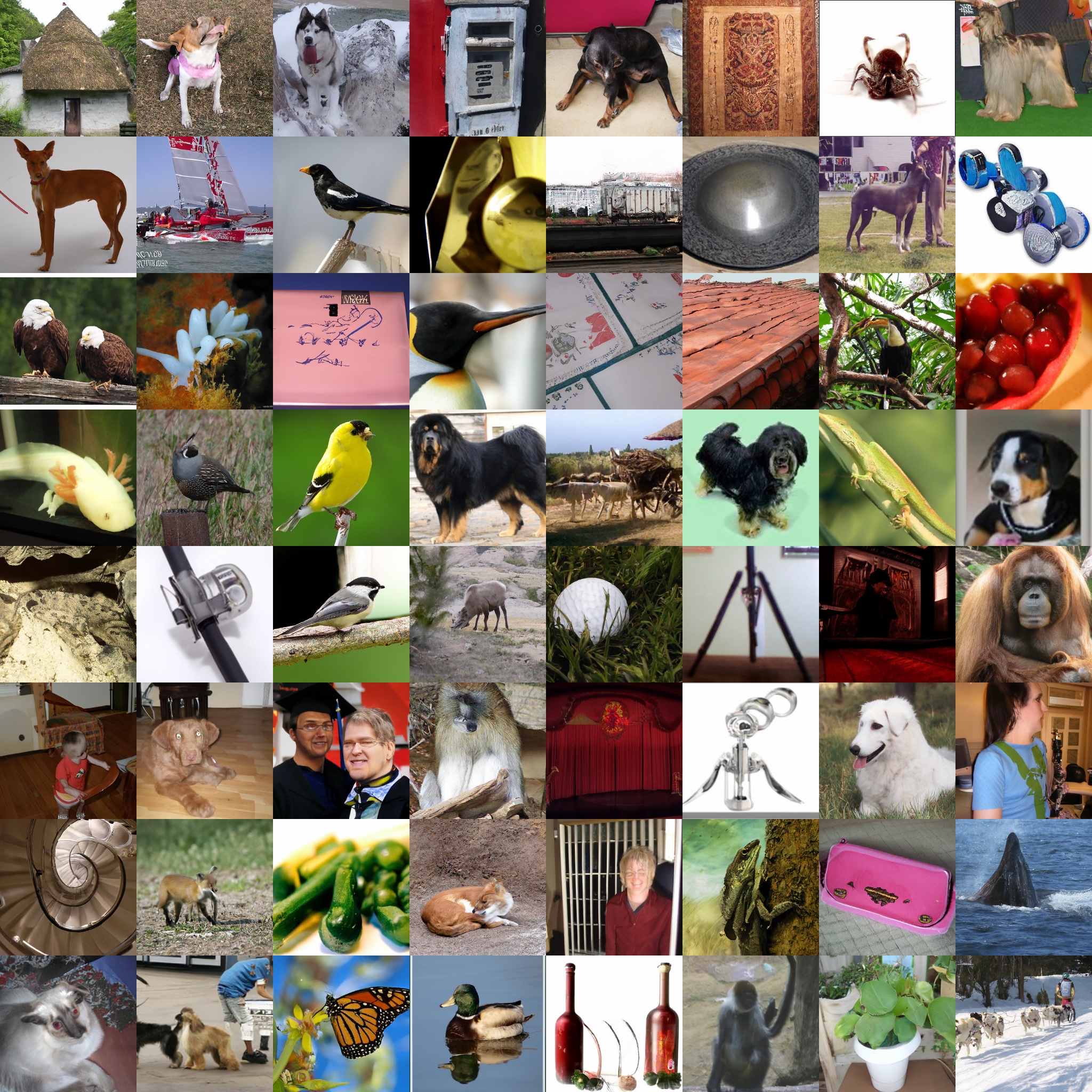 **Figure 28:** Random samples from our best 256 $\times$ 256 model (FID 3.94).
