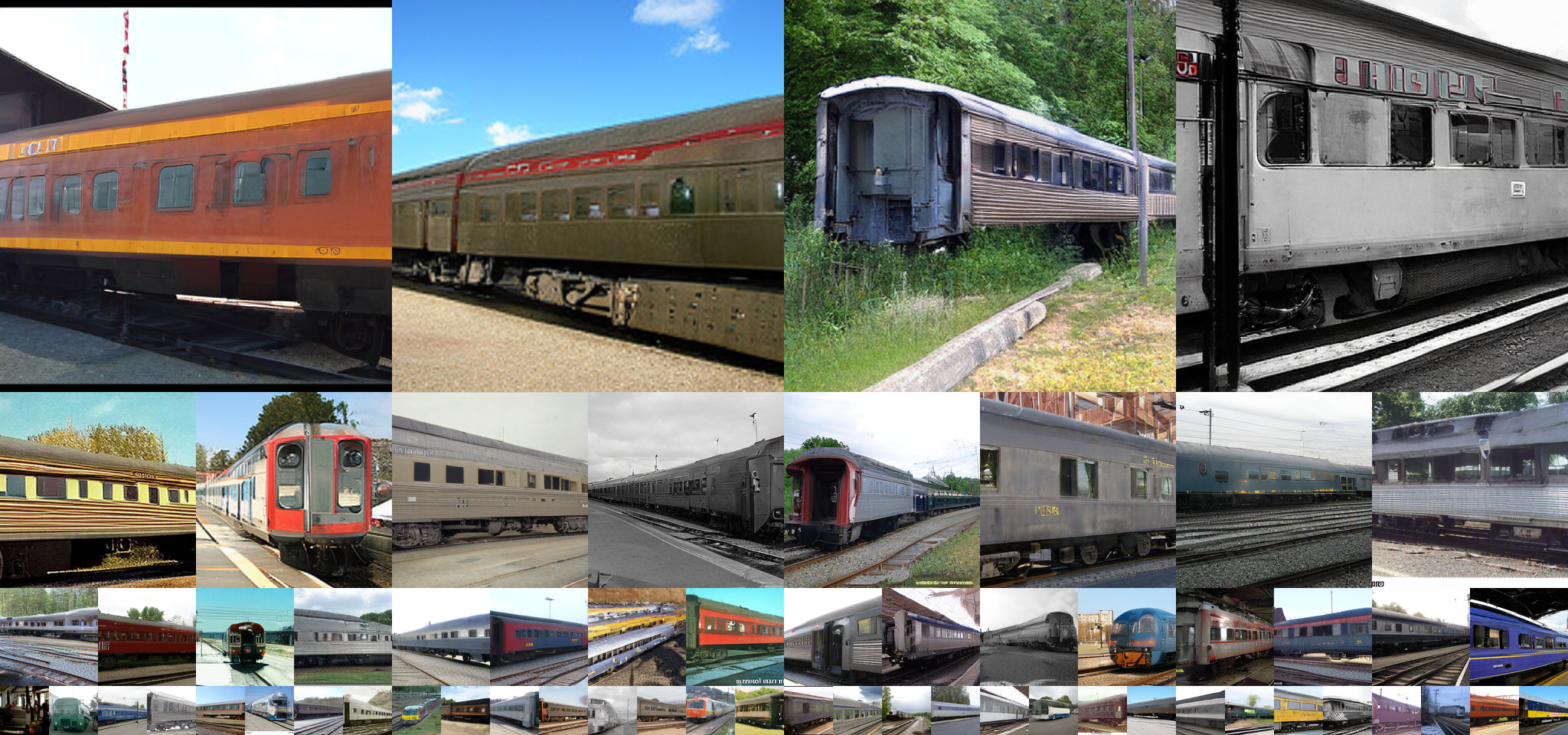 **Figure 21:** Uncurated generation results of 512 $\times$ 512 MAETok + SiT-XL. We use CFG of 2.0. Class label = "Carriage" (705).